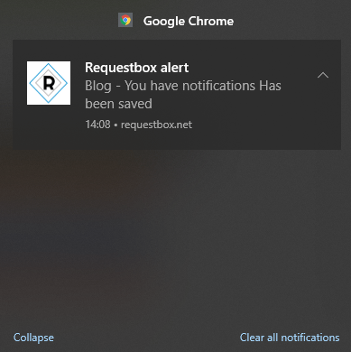 requestbox - browser notifications