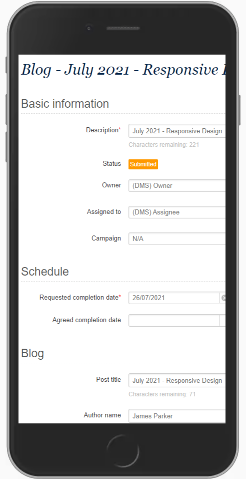 requestbox - form - old layout